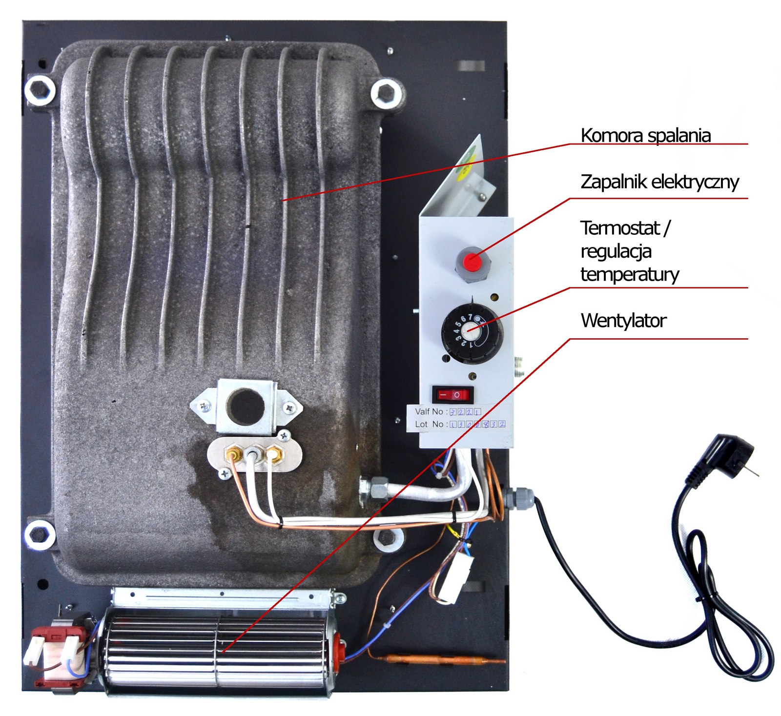 Piecyk gazowy z butlą z zamkniętą komorą spalania